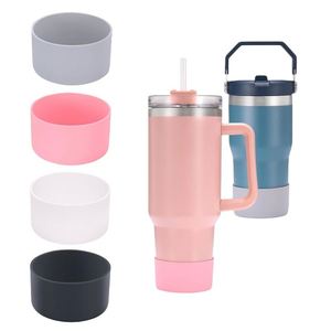 Cup Accessories Silicone Boot Sleeve Protective <b>Water</b> Bottle Cup Bottom Bumper Cover 40 Oz 30 Oz for Stanley <b>Bulk</b> Adults - Product Image 1