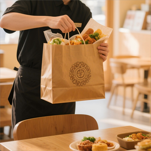 Bolsas de Papel Kraft Personalizadas Premium para Comida para Llevar y Empaque de Entrega - Product Image 4