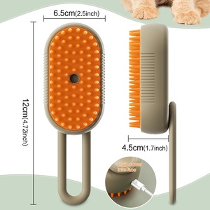 Cepillo de Vapor 3 en 1 para Mascotas, Gatos y Perros, Masajeador Recargable de Silicona, Elimina el Pelo, Cepillo con Spray de Vapor para Gatos - Product Image 6