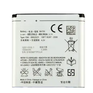 Bateria RUIXI 1500mAh BA700 Bateria para Sony Ericsson MT11i MT15i MK16i ST18i St18a SO-03C Baterias de Celular