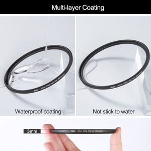 サンプル無料 GiAi Slim 52mm 58mm 62mm 67mm 77mm 82mm カメラUVフィルター マルチコーティングUVレンズフィルター キヤノンカメラ用 - Product Image 5