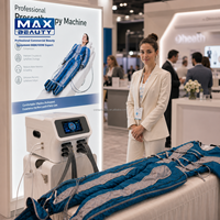 Appareil de pressothérapie professionnel à compression d'air pour drainage lymphatique complet du corps, idéal pour les centres de massage