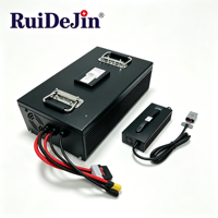 Batterie au lithium LiFePO4 avec protection de sécurité, chargeur et écran d'affichage pour chariot AGV et manutention intelligente en entrepôt