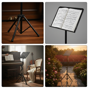 Soporte para Partituras de Metal/Aleación de Aluminio Ajustable, Clásico y Duradero, Venta al por Mayor, Xinxiang XM-501 - Product Image 5