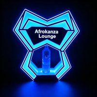 Présentoir de bouteille LED avec logo personnalisé, glorificateur de bouteille VIP en acrylique, rechargeable, télécommande, support lumineux pour bouteille de vin