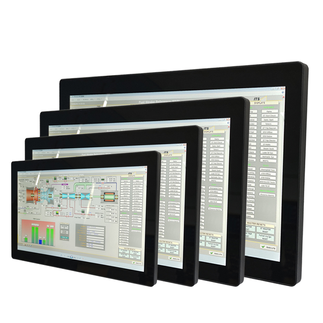 17 Inch Custom HD 16:9 Waterproof IP65 Rugged Panel Open Frame Display Embedded Wall Mount Capacitive DVI for USB New Touch