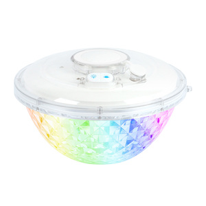 Cootway Factory CT518 Baignoire de piscine extérieure 3000mAH Fontaine d'eau LED étanche IP68 avec un spectacle de lumière hexagonale - Product Image 1