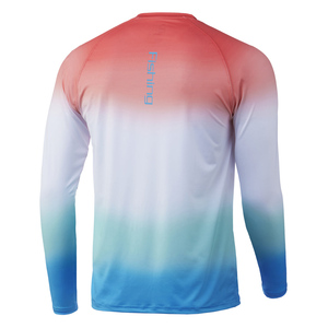 Custom Long Sleeve <span class=keywords><strong>Anti</strong></span> <span class=keywords><strong>UV</strong></span> Fishing <span class=keywords><strong>Shirt</strong></span> Quick Dry Long Sleeve Gradient Men's T-<span class=keywords><strong>Shirt</strong></span> Vêtements> Vêtements pour hommes> Men's T-shirts - Product Image 6