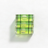 Niveau à bulle cylindrique miniature en acrylique de haute précision 8x22mm, transparent, outil de mesure suspendu