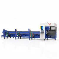Machine de découpe laser à fibre CNC 5 axes LeadHan Smart Digital AI à refroidissement par eau pour la production entièrement automatique de tubes métalliques