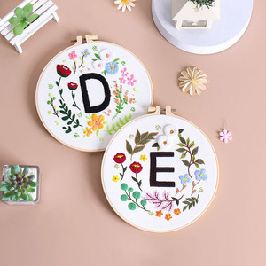 DIY Brodé Artisanat <span class=keywords><strong>Point</strong></span> <span class=keywords><strong>de</strong></span> <span class=keywords><strong>Croix</strong></span> <span class=keywords><strong>Broderie</strong></span> Art Kits Personnalisé Fleur Lettres <span class=keywords><strong>Broderie</strong></span> Kit - Product Image 3