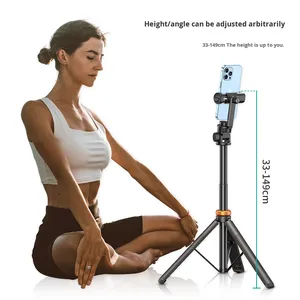 Asta per Selfie con Treppiede e Supporto per Telefono, Multifunzione con Telecomando, <span class=keywords><strong>Braccio</strong></span> Telescopico, Facile <span class=keywords><strong>da</strong></span> Trasportare, per Uso a Letto, Marca Cinese Aike - Product Image 2