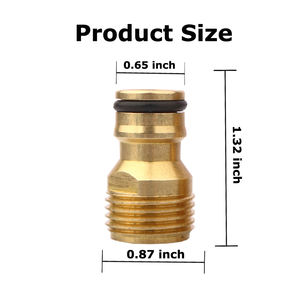 Raccordi in Ottone, Connettori a Innesto Rapido, Accessori per Tubi da Giardino, Tappi per Tubi, Fornitori di Tubi dell'<span class=keywords><strong>Acqua</strong></span> in Plastica Cinesi e Raccordi Maschio Rotondi YOD - Product Image 5