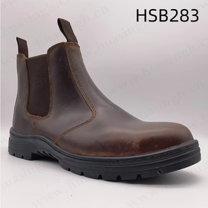 HY, Stivali di Sicurezza Popolari nel Mercato Palestinese, Scarpe da Lavoro in Pelle Crazy Horse di Alta Qualità per l'Industria del Gas HSB009 - Product Image 6