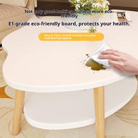 Table basse moderne en forme de nuage, table d'appoint simple et luxueuse pour petit espace et maison en location, table à thé pour canapé de salon
