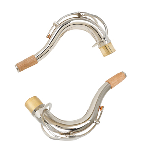 Saxofón Dos productos Cuello Material de latón Boquilla Diámetro Saxofón Cuello doblado Tubo subsónico Boca 27,5mm - Product Image 3