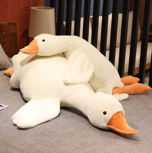 Peluche Gigante a Forma di Oca Bianca, Cuscino Morbido per Dormire, Regalo per Bambini, 50-130cm - Product Image 6