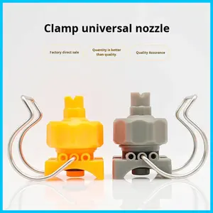 Outil de nettoyage universel réglable en forme d'éventail avec <span class=keywords><strong>buse</strong></span> en <span class=keywords><strong>plastique</strong></span> à fixation par pince, angle de pulvérisation à 360°, souffleur d'air compatible époxy, jaune pour - Product Image 2