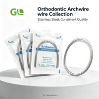 Fil orthodontique en acier inoxydable - Formes ovales et carrées, supérieures et inférieures |   Fil en acier inoxydable flexible pour appareils dentaires