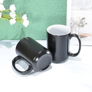 Taza mágica clásica de estilo americano de 15 oz, <span class=keywords><strong>tazas</strong></span> de cerámica autoagitadoras para té, café, leche, capacidad de 300ml <span class=keywords><strong>con</strong></span> <span class=keywords><strong>cuchara</strong></span> de diseño breve - Product Image 4