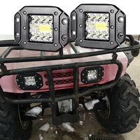Lampe de travail LED à montage encastré, 5 pouces, 39W, 12V, 24V, dosettes LED, camion, lampe de conduite pour voiture, SUV, tracteur tout-terrain