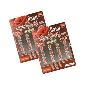 Cartes à gratter de loterie OEM, impression de cartes à gratter de loterie, jeux de loterie, sécurité - Vente chaude en usine - Product Image 4