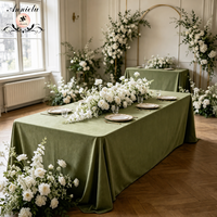 Housse de table rectangulaire personnalisée ANNIELU Premium, nappe durable pour mariage, banquet, fête et décoration d'événements