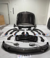 Kit Carrosserie Style LD pour Cadillac Escalade – Lame Avant en Fibre de Carbone, Diffuseur Arrière, Spoiler, Calandre de Capot, Kit Large