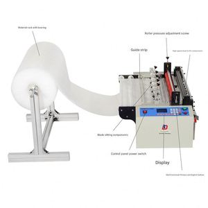 Machine de découpe automatique de rouleaux en feuilles pour cuir PU, feuille de nickel, membrane PE, film à bulles d'air, papier, feutre, film PVC et découpe transversale - Product Image 5