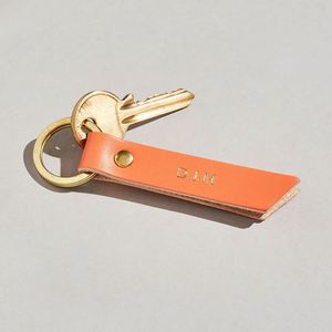 Custom Engrave Logo Colorful Plain Blank Car <b>Key</b> Holder Premium PU Leather Metal <b>Ring</b> Keychain Business Gifts for Dad Friends - Product Image 4