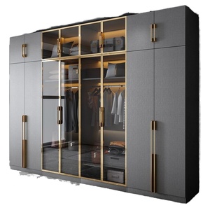 Armoire de rangement en bois moderne et luxueuse sur mesure pour la maison ou l'hôtel, pour la chambre ou le salon - Product Image 3