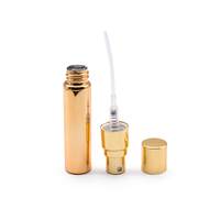 Electroplate UA Kabut Hitam Emas Perak 15Ml 10Ml 5Ml Kaca Semprot Parfum Tester Botol Parfum Kecil