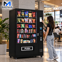 Distributeur automatique de nourriture pour la vente de boissons et de collations avec caméra, écran tactile et système de gestion de la température