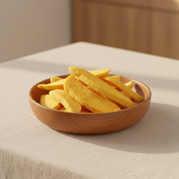 Snacks de pêches lyophilisées, chips de pêches lyophilisées en vrac, fruits frais FD, tranches de pêches jaunes sucrées, pêches jaunes lyophilisées