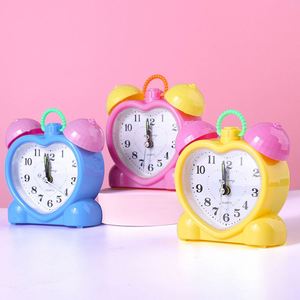 Creative Color Student Simple Alarm <b>Clock</b>, Cute Cartoon Men and Women Silent Small <b>Clock</b> - Product Image 1