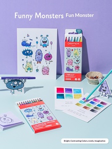 Juego de Lápices de Colores de Fibra Soluble en Agua <span class=keywords><strong>CARAN</strong></span> DACHE Serie KAWAII para Estudiantes Profesionales y Principiantes, Uso con Acuarelas - Product Image 2