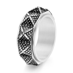 Egyptische Piramide <span class=keywords><strong>Ring</strong></span> Gepersonaliseerde Draaiende Fidget <span class=keywords><strong>Ring</strong></span> Roestvrij Staal Heren Stress Reliëf Sieraden Ringen - Product Image 2