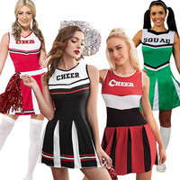 Uniformes de cheerleading surdimensionnés pour femmes, style européen et américain, pour l'aérobic, les spectacles sur scène, les costumes de danse de groupe