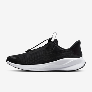 Men Black White Contrast Mesh Running <b>Shoes</b> Quick Release Lace <b>Sneakers</b> Shock Absorbing Cushion Sports Footwear - Product Image 4