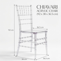 Chaise transparente en acrylique cristal, siège de banquet en résine transparente pour hôtel, mariage, salle à manger, événement