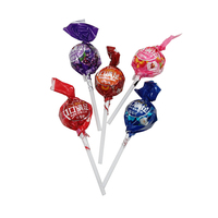 Doppelt Gedrehter Kugel-Lollipop mit Kaugummi-Füllung und Hartbonbon