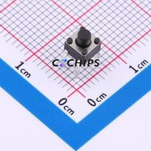 K2-1109DP-C3SW-01 Tactile Switch Through hole-4P,4.5x4.5mm Switch Single Pole Single Throw Round Button 1.8N Through Hole - Product Image 1