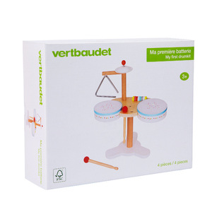 Instrumento de percusión multifuncional de madera para niños, mesa de juegos para bebés, juego de batería de juguete - Product Image 6