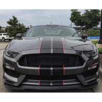 Kit de modification et amélioration de carrosserie : Ensemble de pare-chocs avant, lèvre de pare-chocs avant et calandre, compatible avec Ford Mustang (2015-2017)