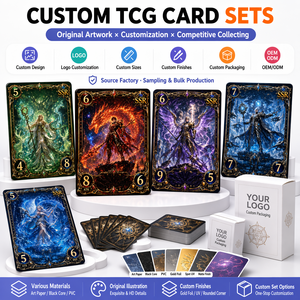 Fabricant de cartes à collectionner TCG personnalisées de qualité supérieure, usine d'impression de cartes OEM <span class=keywords><strong>avec</strong></span> gaufrage, pelliculage UV et technologie de finition avancée - Product Image 2