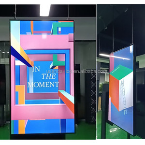 55 pouces fenêtre face affichage Lcd publicité signalisation numérique et affiche Suspencion Double face suspendu signalisation numérique - Product Image 5