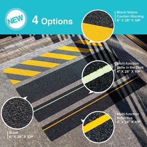 Bande adhésive antidérapante en PVC découpée, résistante à l'eau et à l'abrasion, avec adhésif acrylique pour une traction sécurisée sur les escaliers - Product Image 5