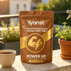 Plant Powered Care Sustain, Café Instantáneo en Polvo para Aumentar la Energía Diaria, Impulsor de Energía Natural, 100g, Marca Privada OEM - Product Image 2