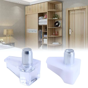 Soportes Invisibles para Estantes de Armario de Aleación de Zinc de 5mm/6mm con Fácil Instalación - Product Image 6