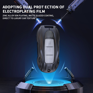 Coque de protection pour <span class=keywords><strong>clé</strong></span> de voiture en alliage de zinc et silicone à bas <span class=keywords><strong>prix</strong></span> pour <span class=keywords><strong>Nissan</strong></span> Sylphy Teana Lannia Bluebird Tiida Livina Maxima <span class=keywords><strong>Qashqai</strong></span> Kicks - Product Image 3